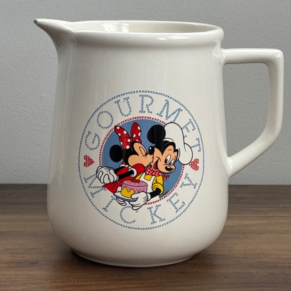 Disney Other - Disney  GOURMET MICKEY Mouse & Minnie Kitchen Pitcher Treasure Craft Made In USA